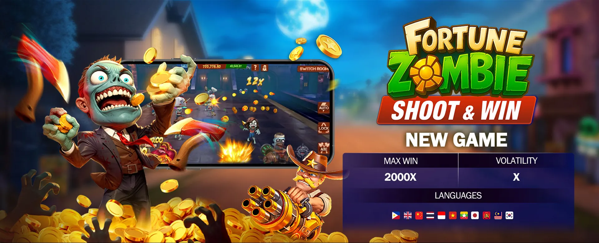 Vibrant online arcade game scene with players enjoying various games